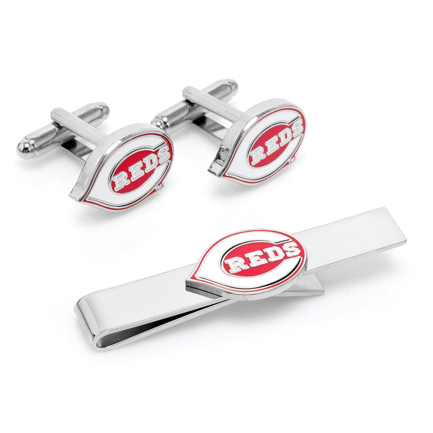 Cincinnati Reds Cufflinks and Tie Bar Gift Set544