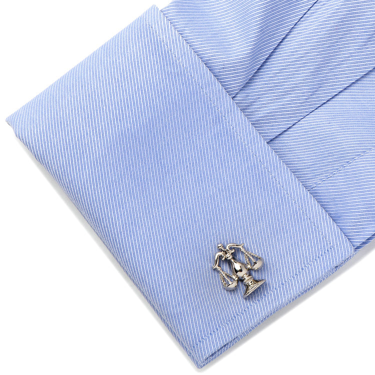 Silver Scales of Justice Cufflinks691