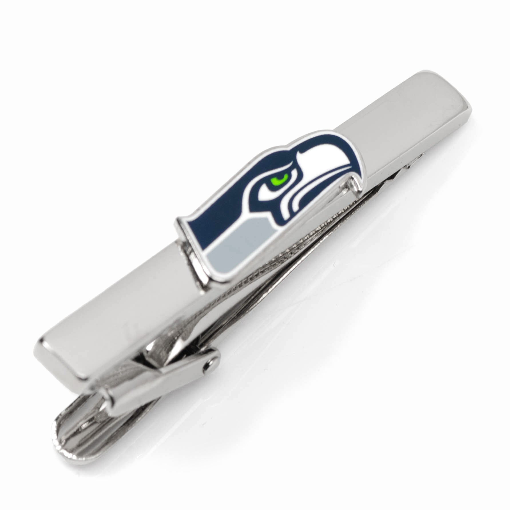 NFL Seattle Seahawks Cufflinks and Tie Clip Gift Set — on a shirt cuff451