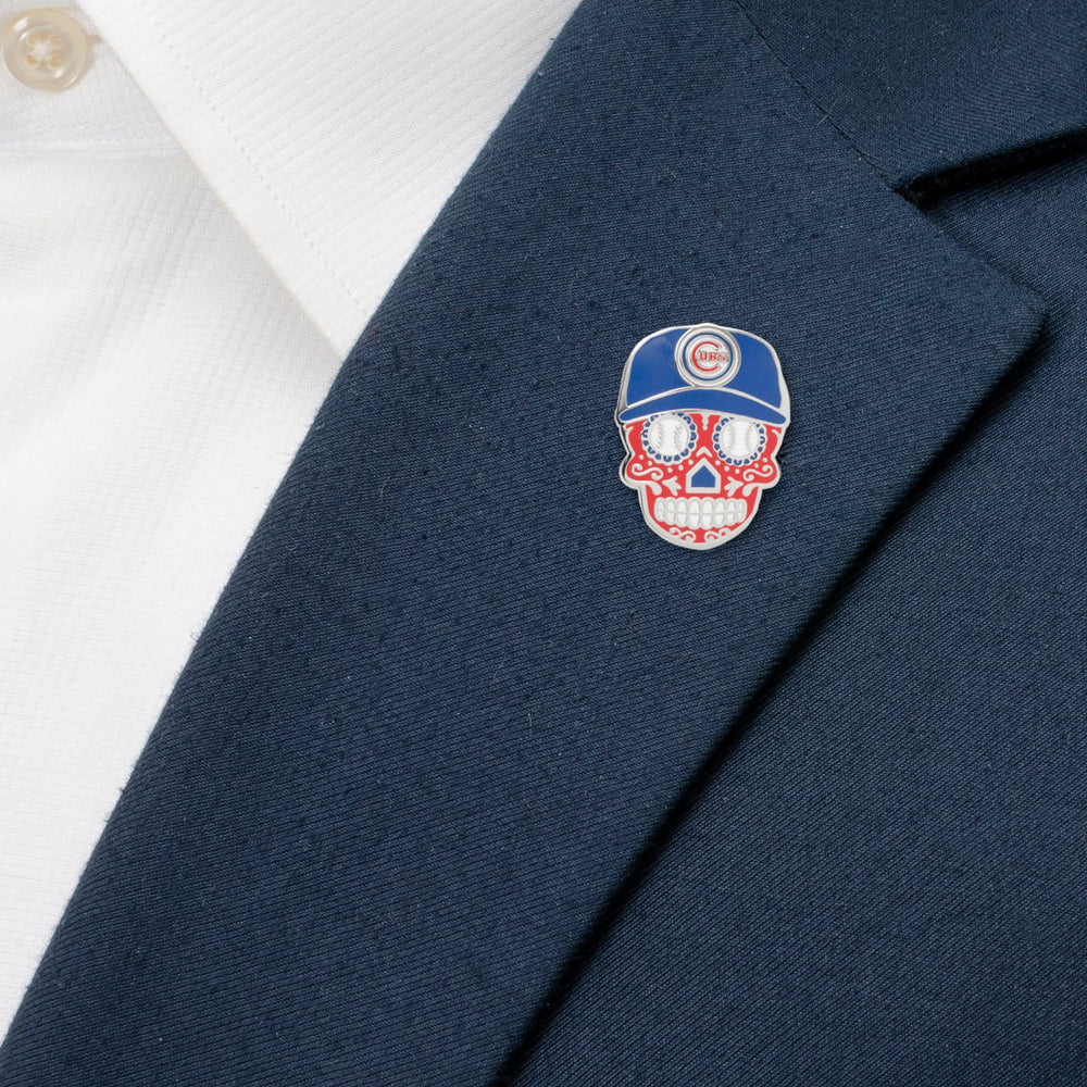 MLB Chicago Cubs Sugar Skull Lapel Pin912