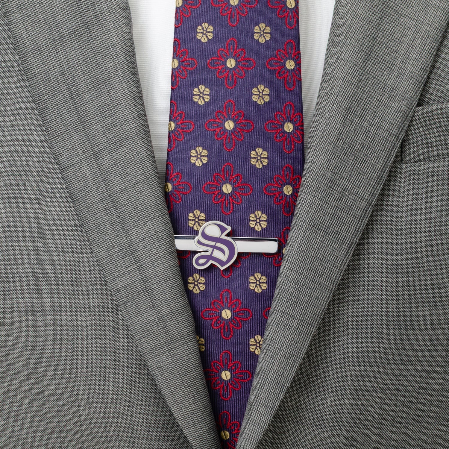 Sewanee Tiger Mascot Tie Clip — close-up detail369