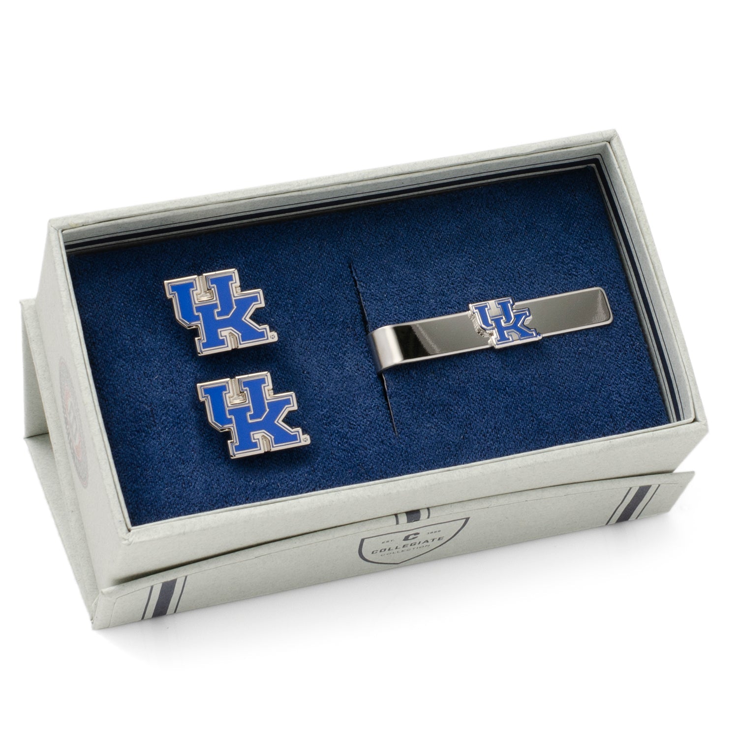 NCAA University of Kentucky Cufflinks and Tie Bar Gift Set — close-up detail241