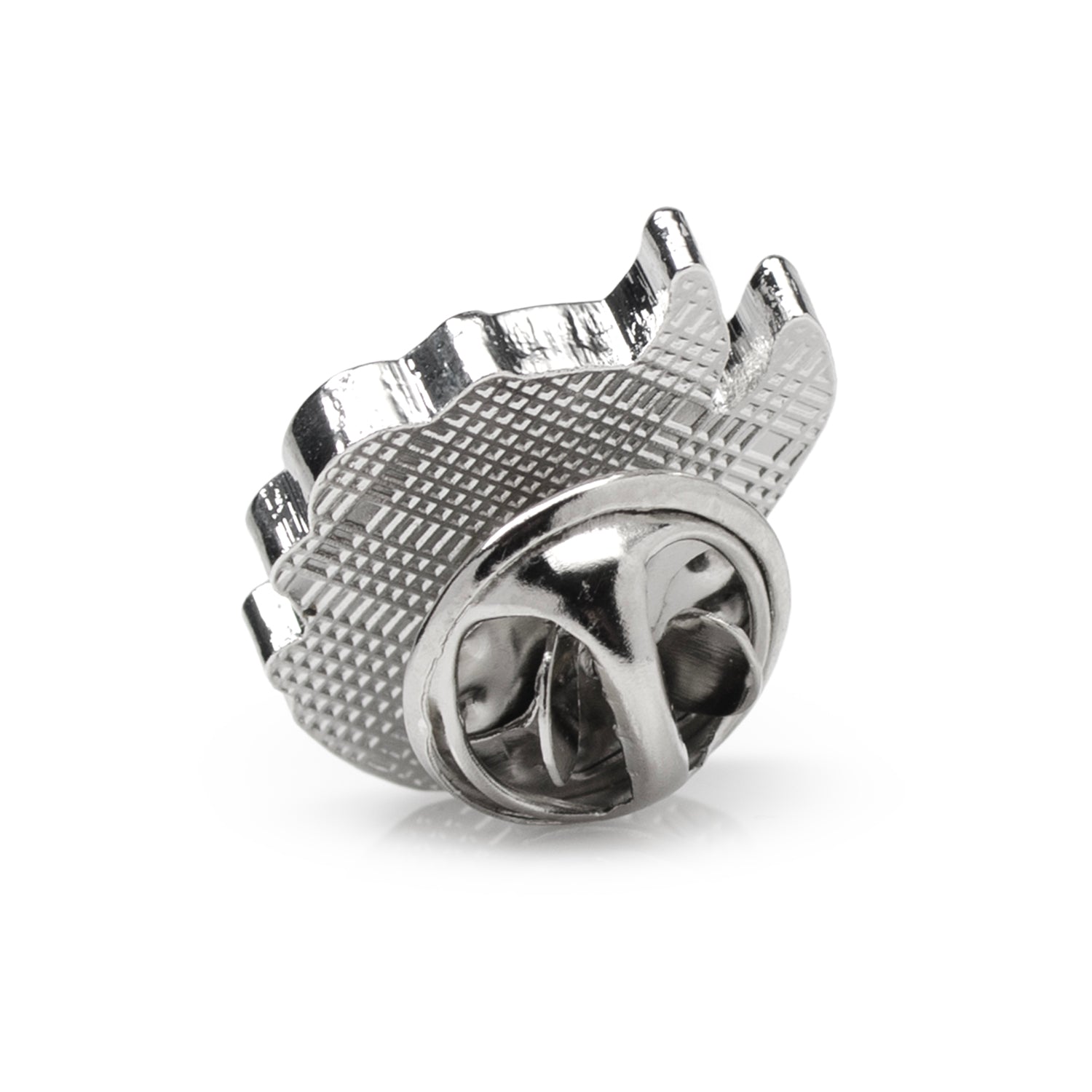NCAA Wofford College Terrier Mascot Lapel Pin — on a shirt cuff271