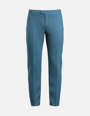 Blue Windowpane Pants - SARTORO Blue Windowpane Pants - SARTORO