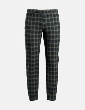 Black & Gold Check Pants - SARTORO Black & Gold Check Pants - SARTORO