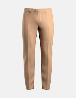 Light Brown Stretch Pants - SARTORO Light Brown Stretch Pants - SARTORO
