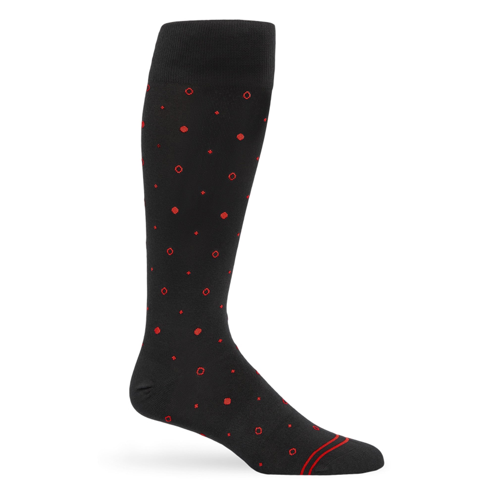  Black Mixed Dot Dress Socks656
