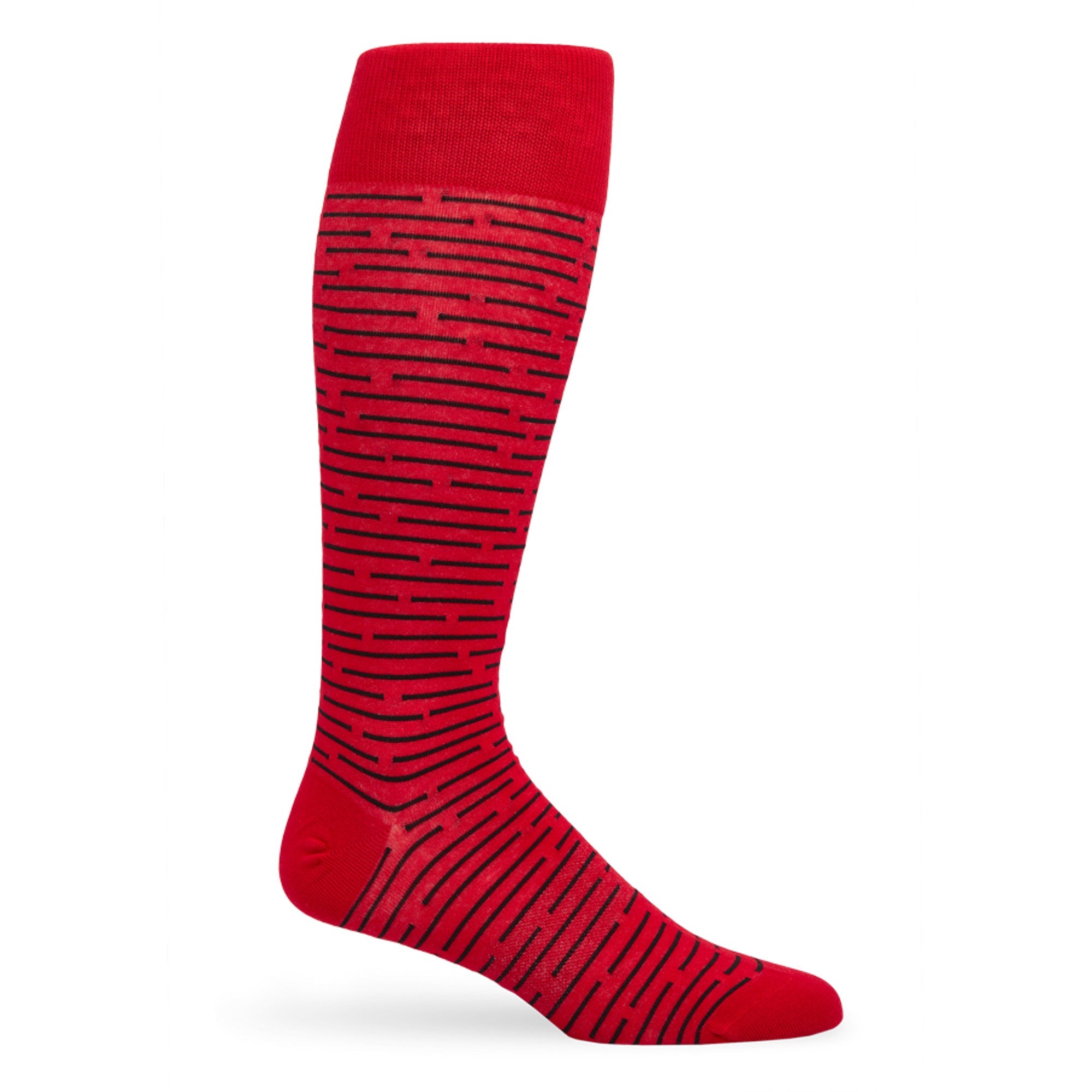  Black Broken Stripe Dress Socks428