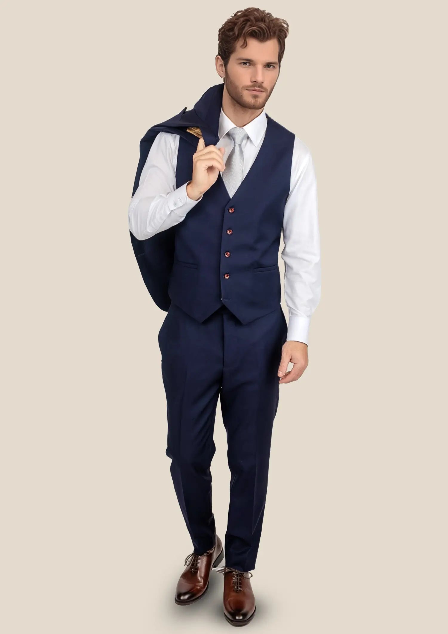 Midnight Blue Mohair Vest373
