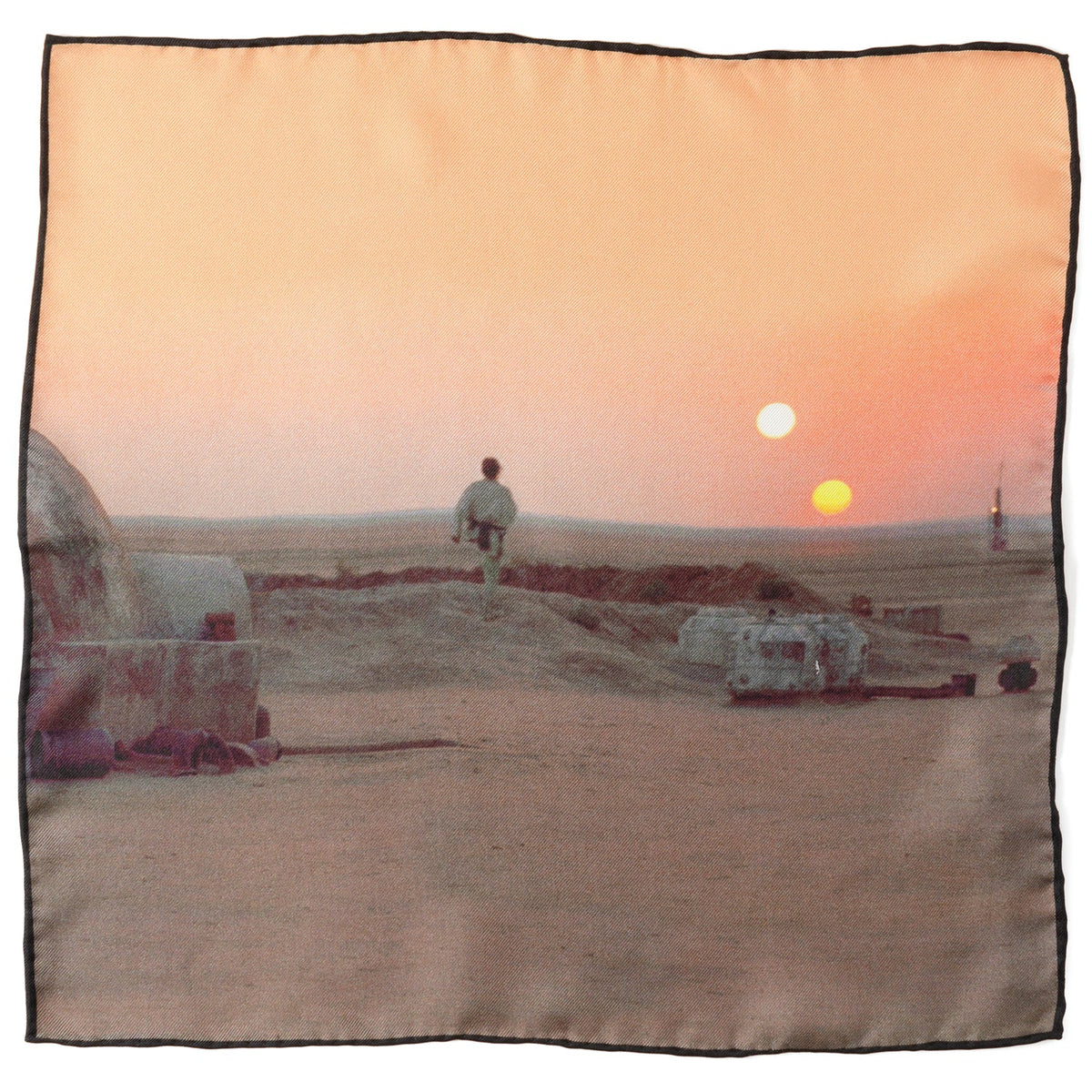 Star Wars Tatooine Binary Sunset Pocket Square380