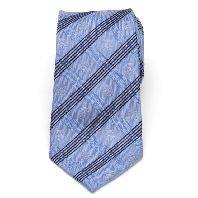 Star Wars Stormtrooper Blue Plaid Tie508