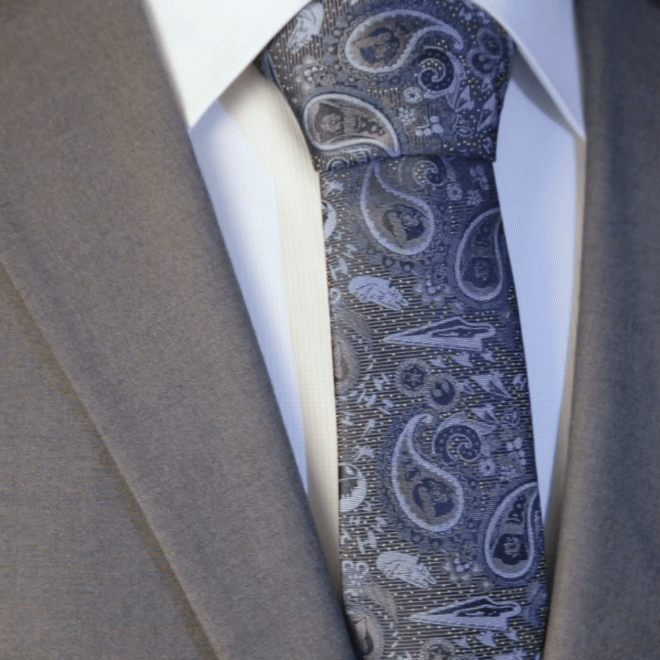 Star Wars Darth Vader Blue and Gray Paisley Tie322