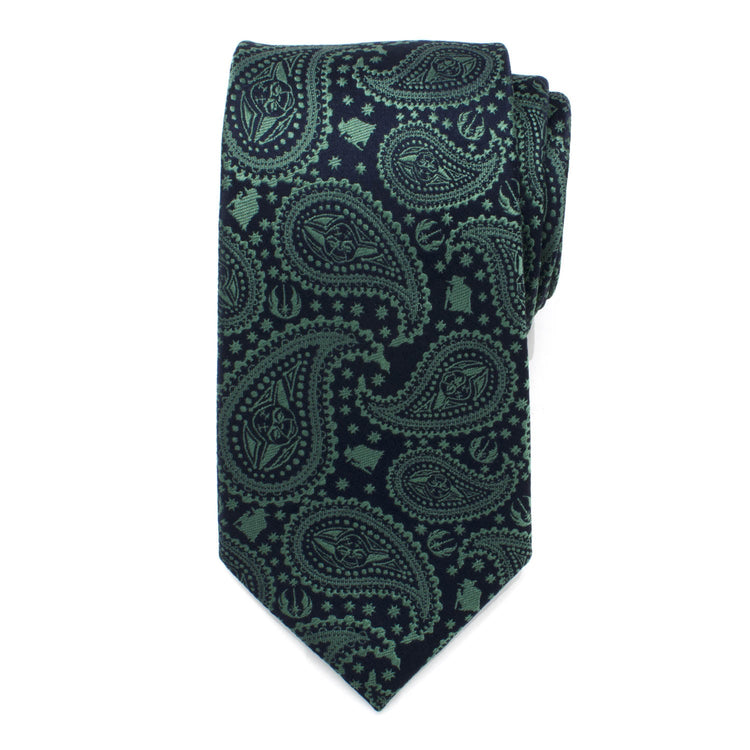 Star Wars Yoda Green and Blue Paisley Tie216