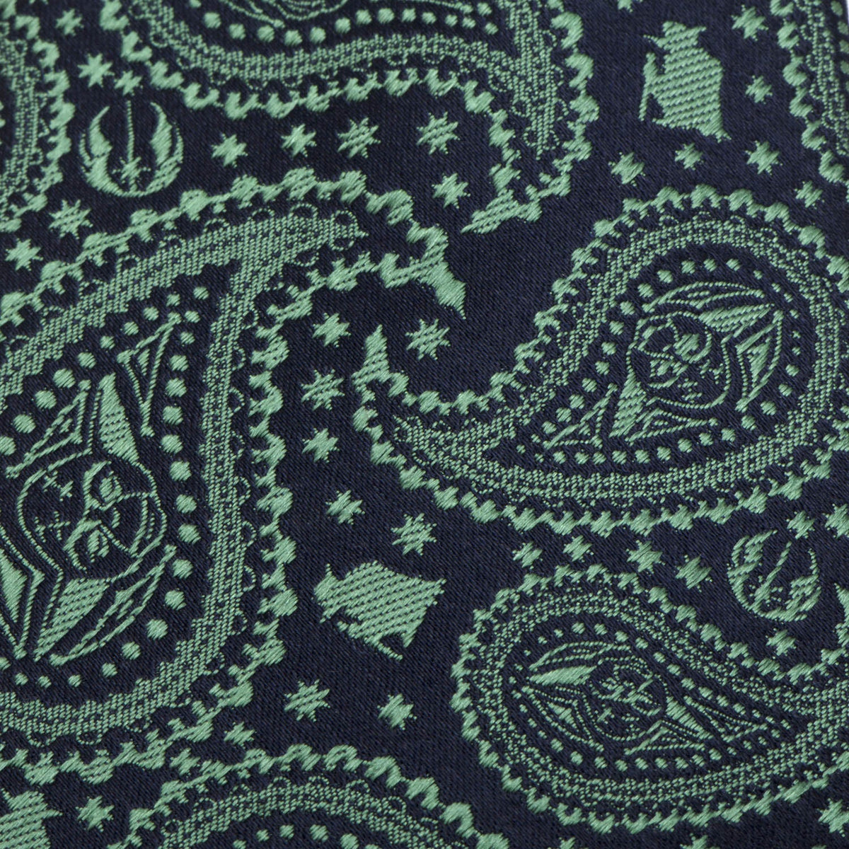 Star Wars Yoda Green and Blue Paisley Tie739