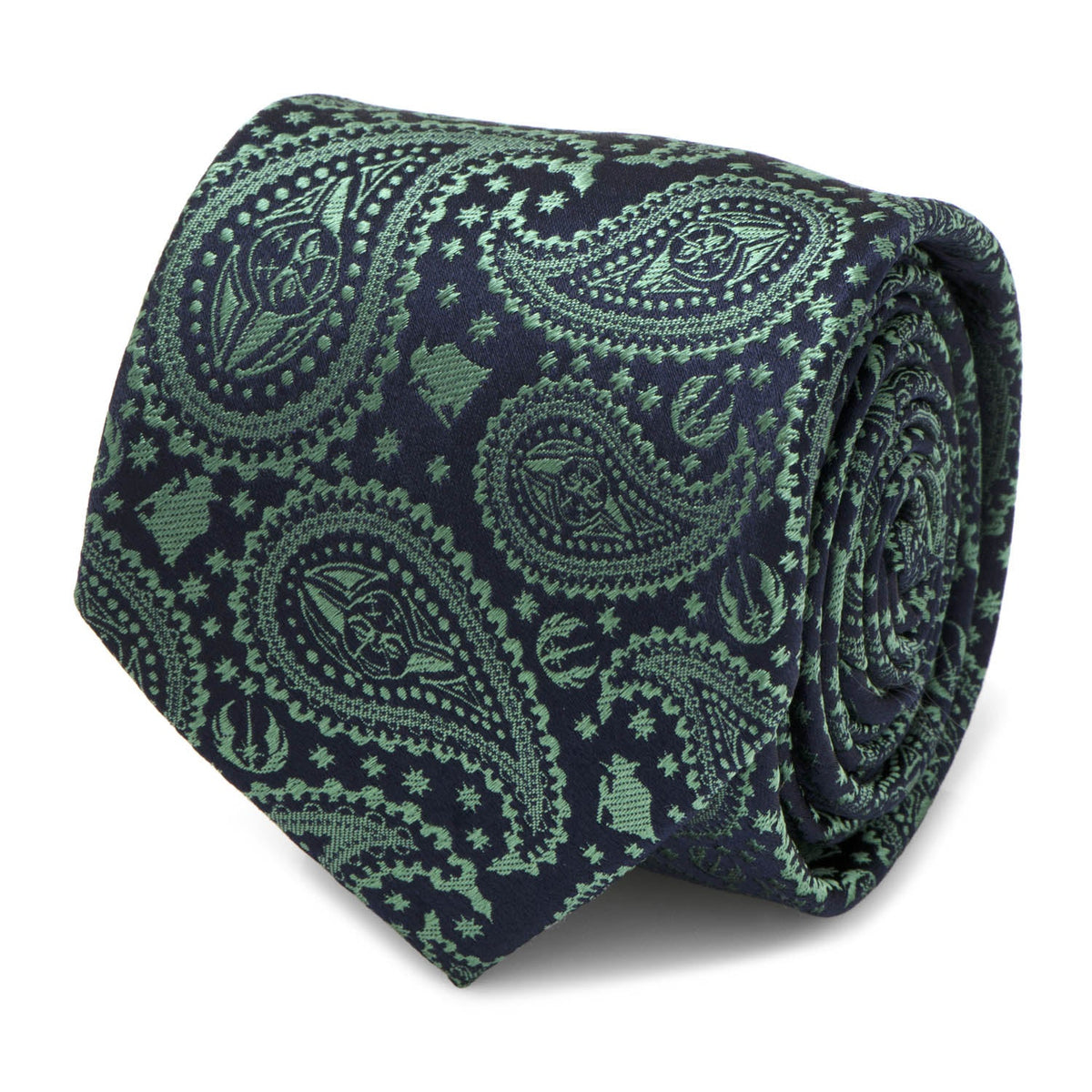 Star Wars Yoda Green and Blue Paisley Tie98