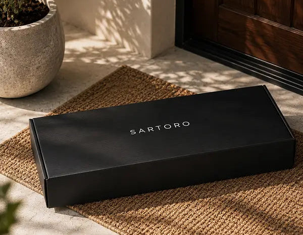 shipping box on a doorstep