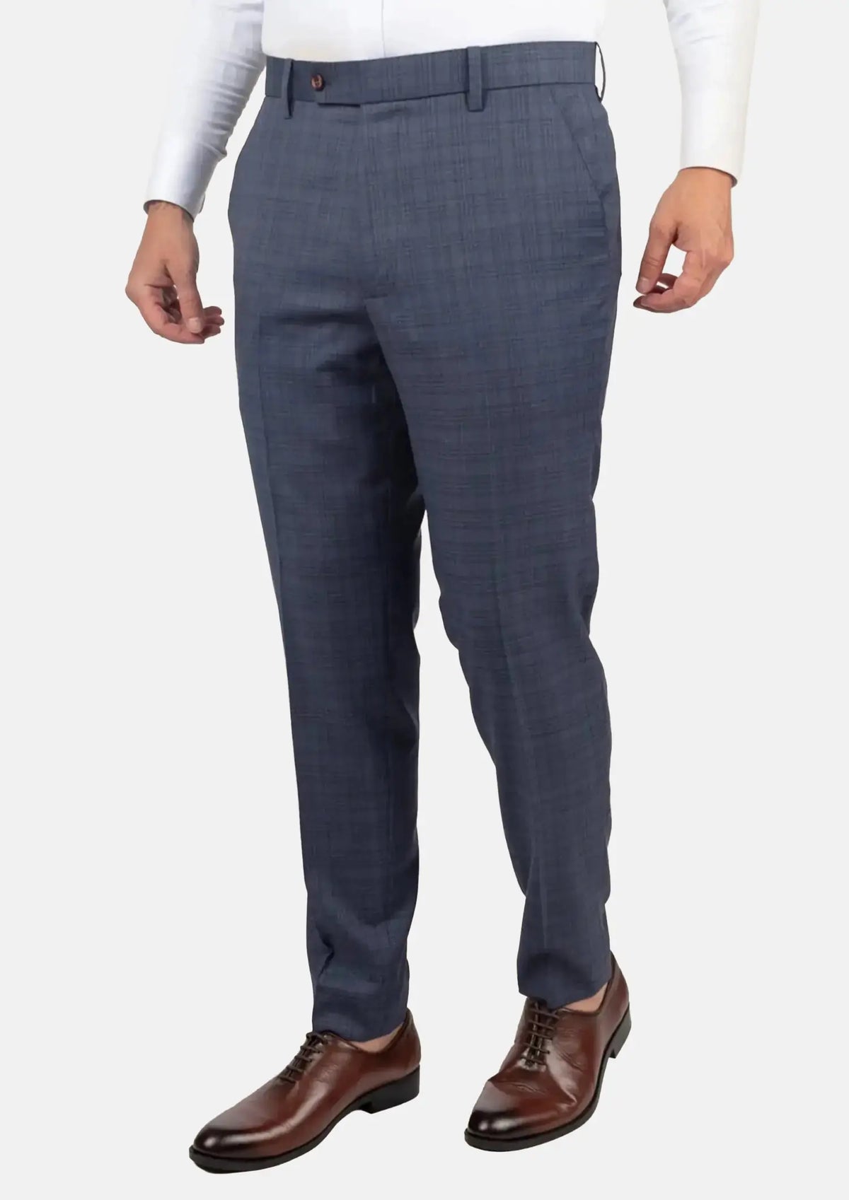 Twilight Blue Plaid Pants35