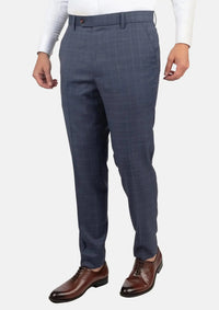 Twilight Blue Plaid Pants