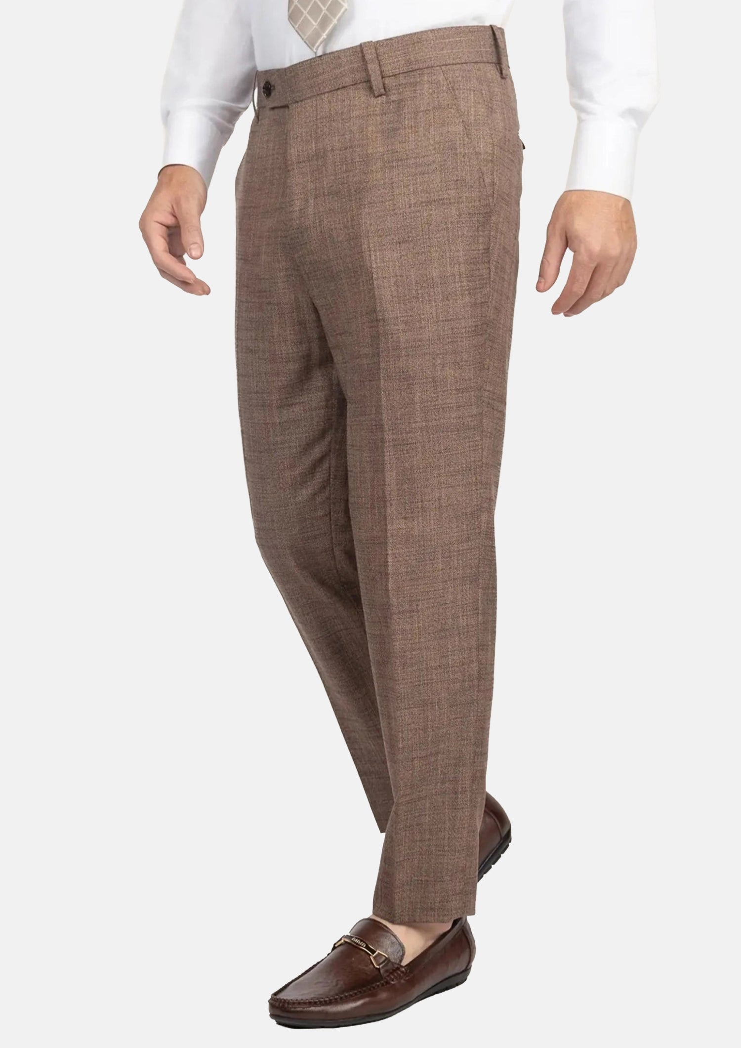 Tawny Brown Hopsack Pants906