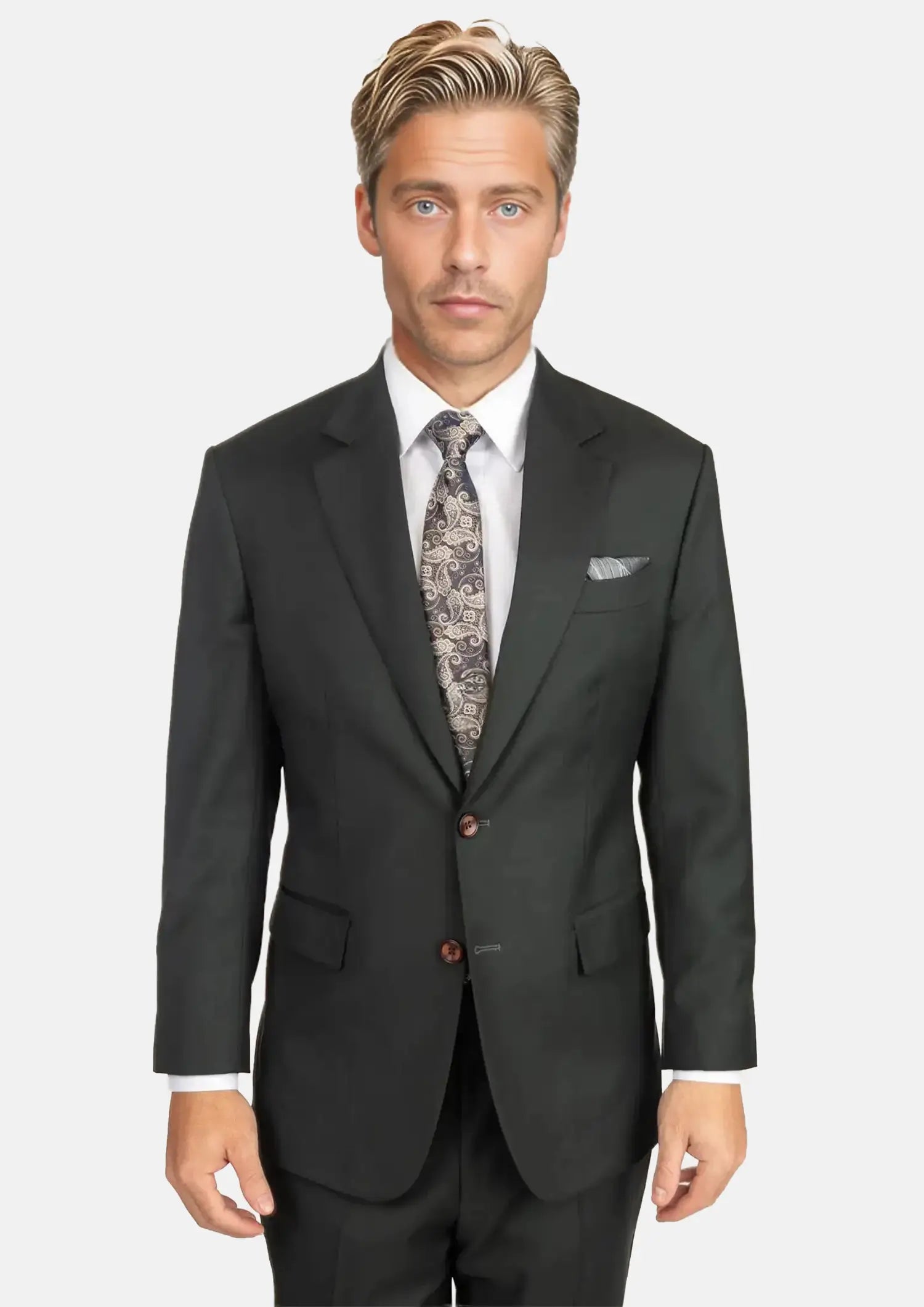Dark Green Twill Suit459