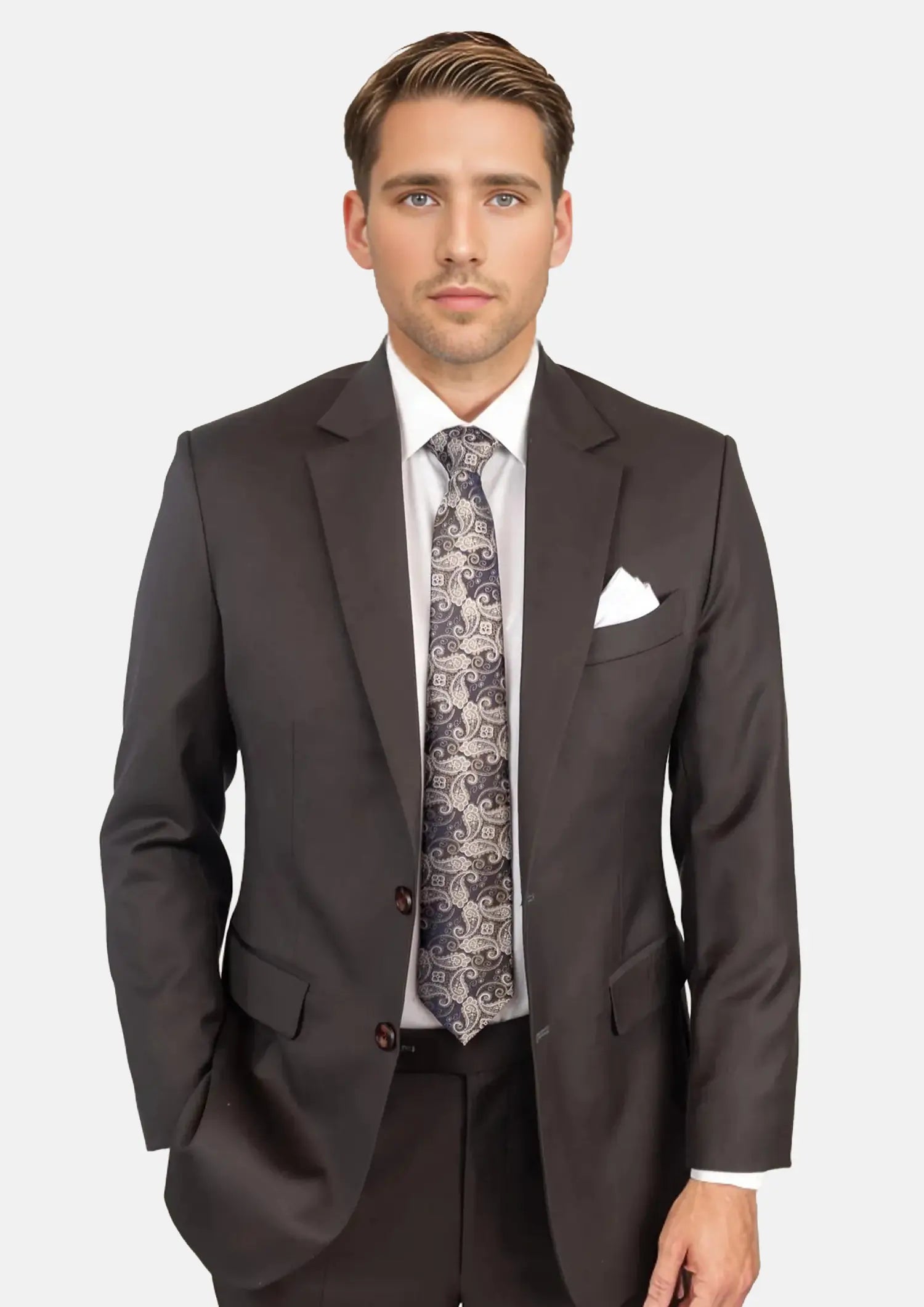 Astor Sable Brown Twill Suit287
