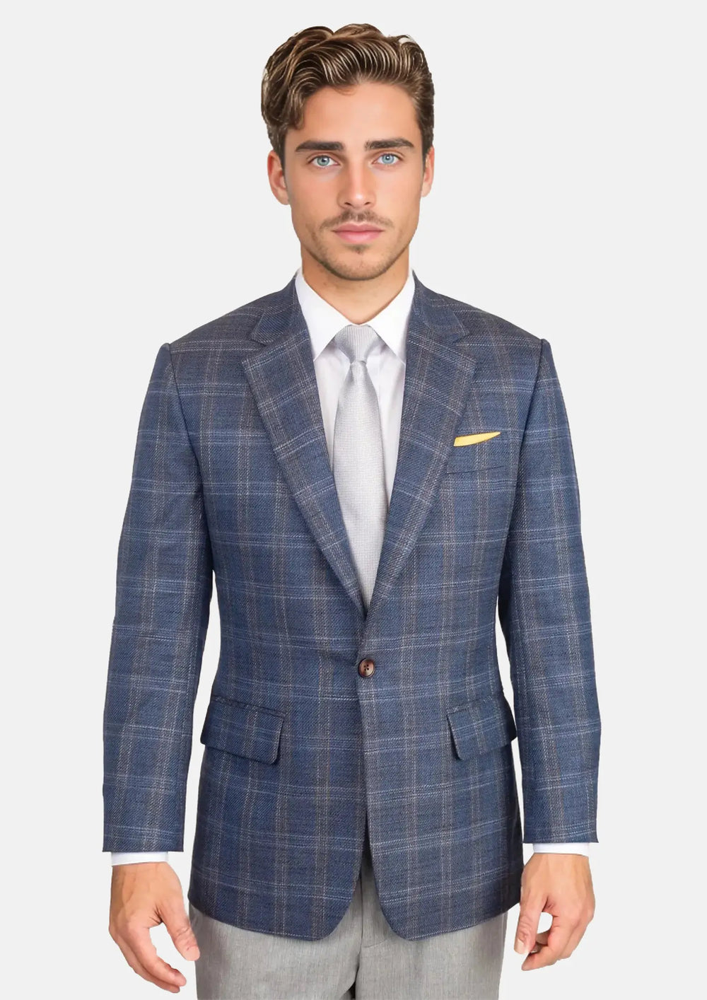 Deep Cobalt Blue Plaid Jacket16