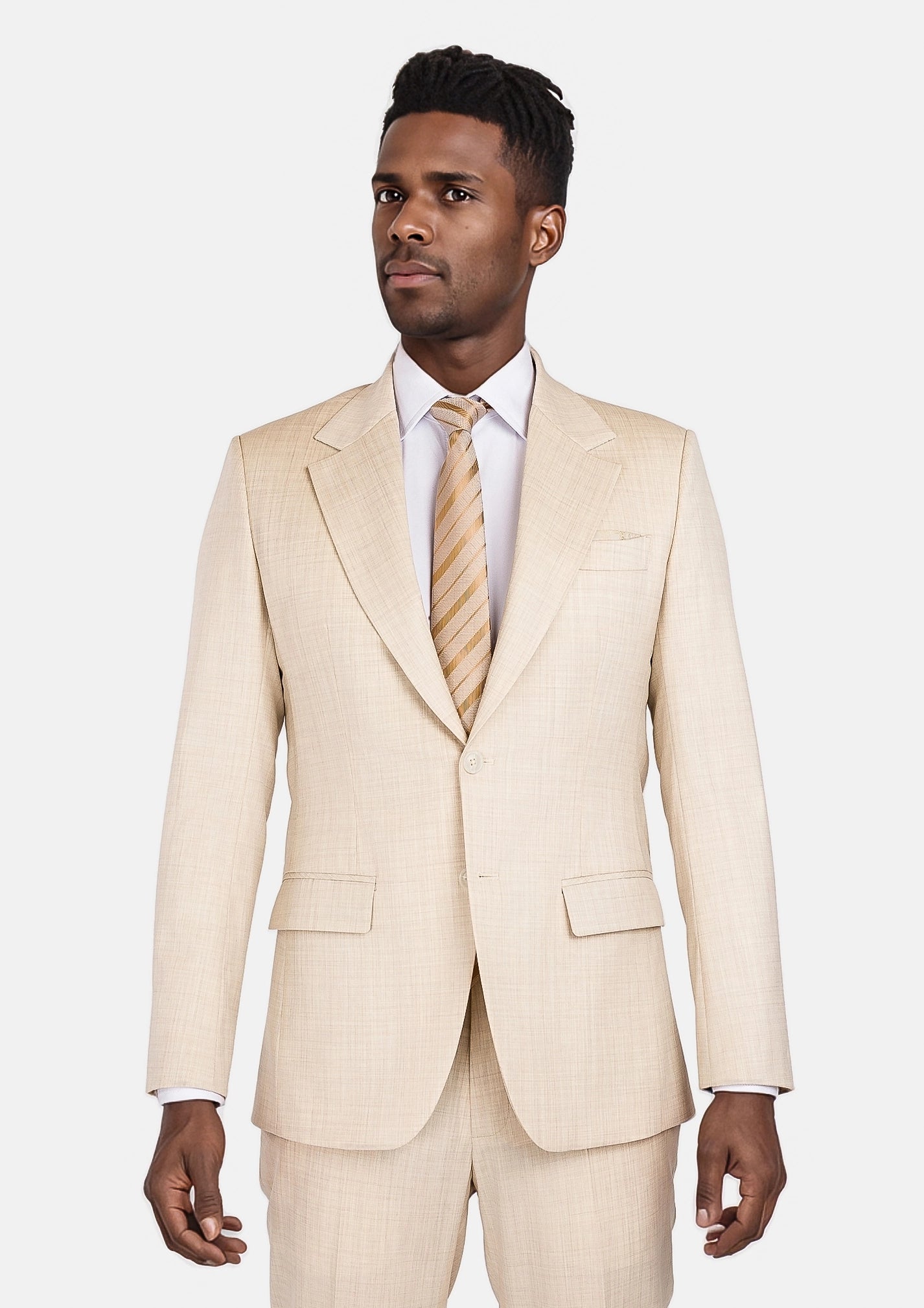 Sartoro Sand Performance Stretch Suit