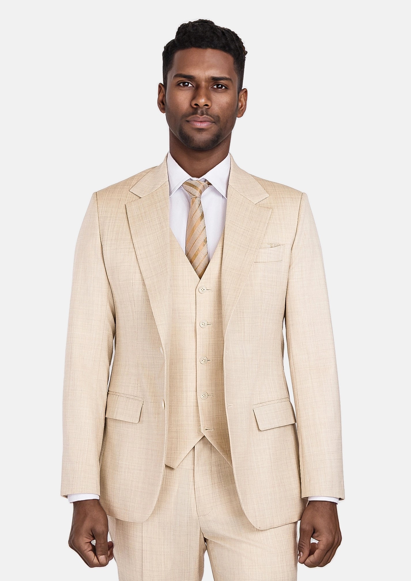 Sartoro Sand Performance Stretch Suit