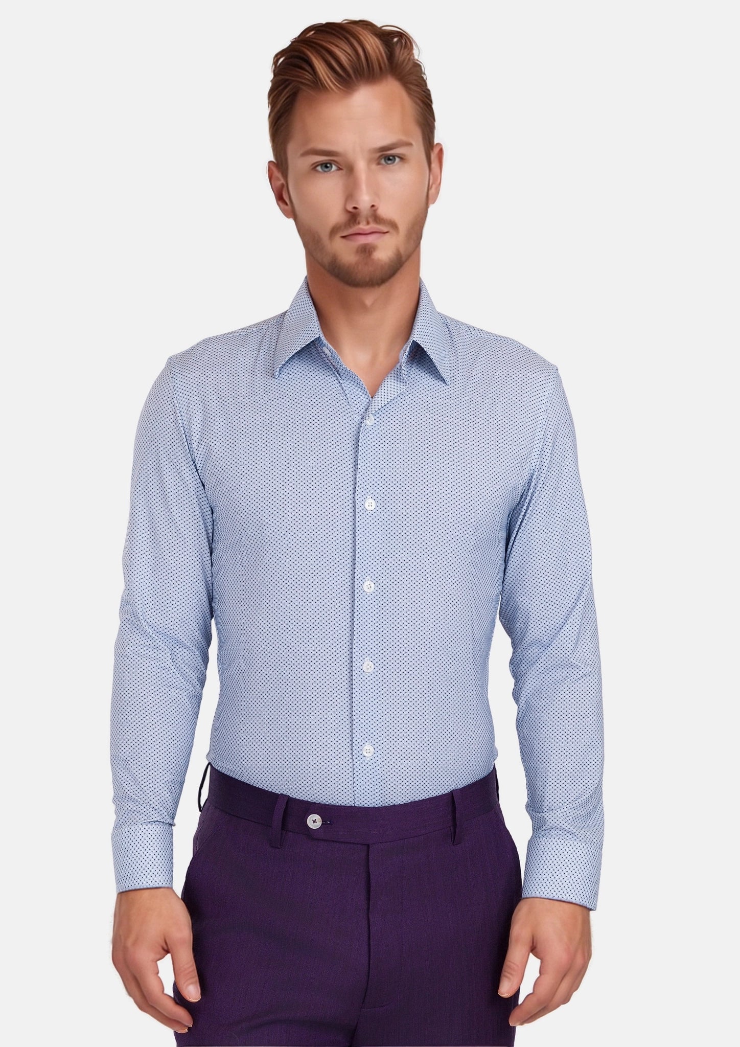 Cool Blue Geometric Shirt