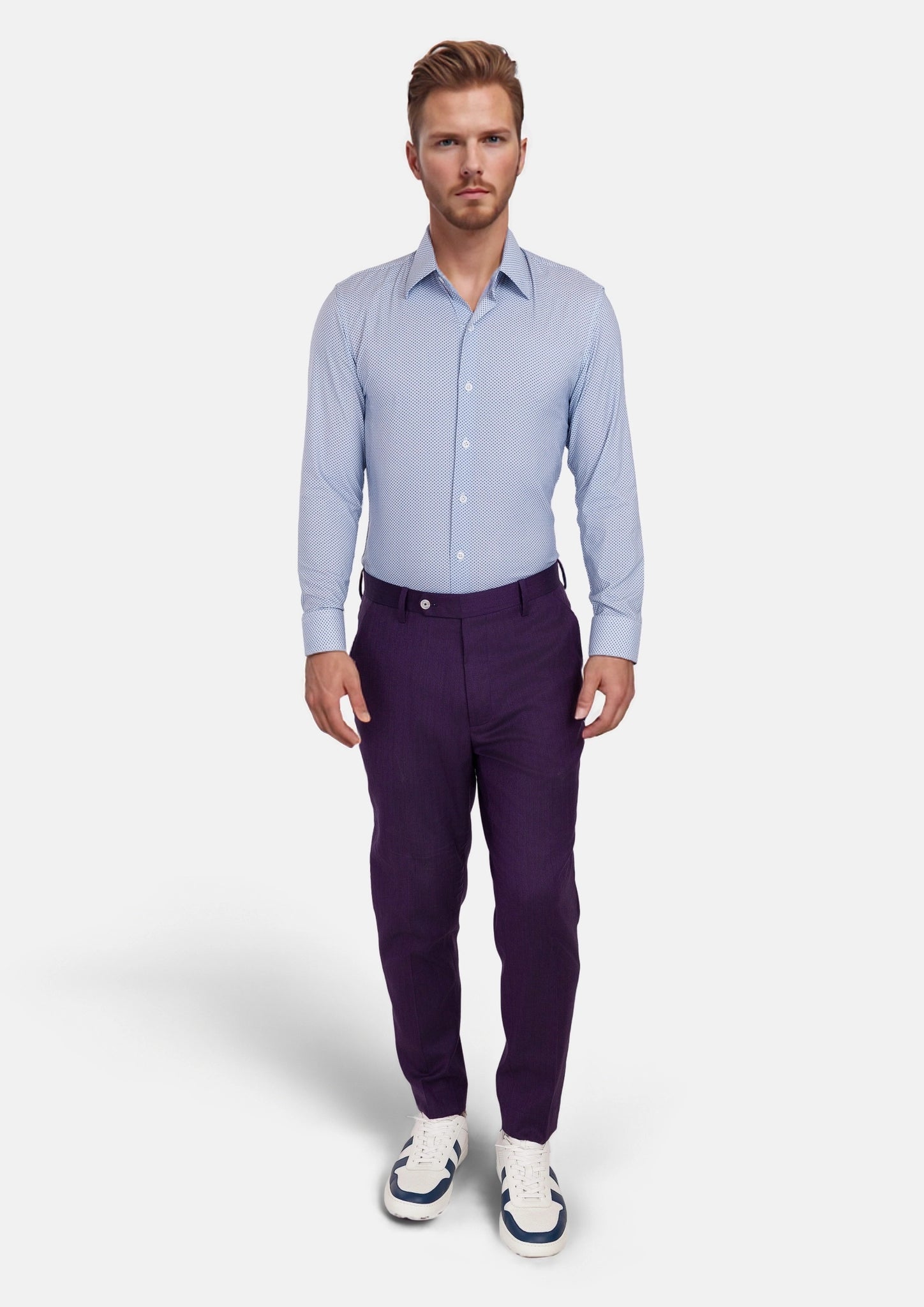 Cool Blue Geometric Shirt