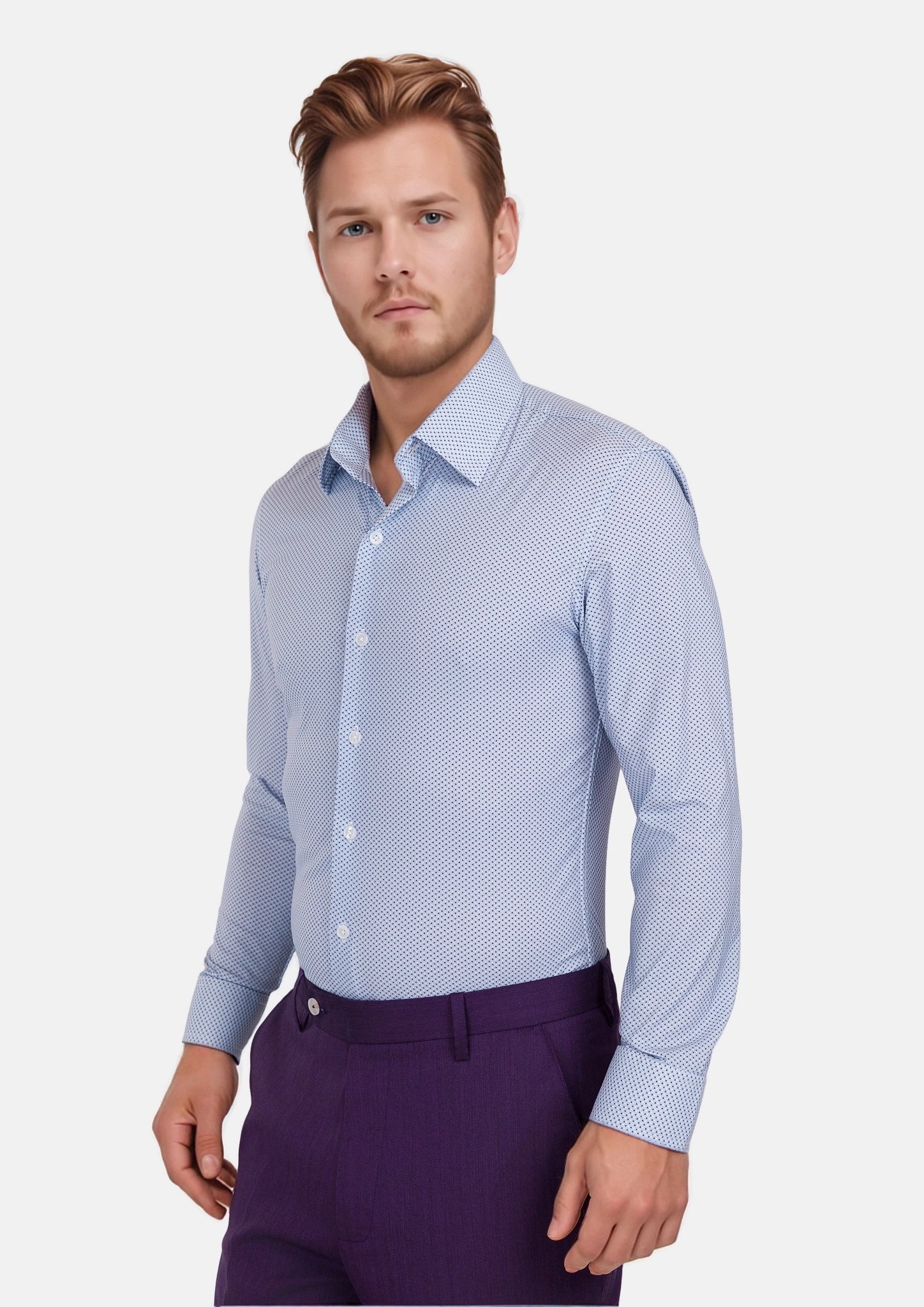 Cool Blue Geometric Shirt