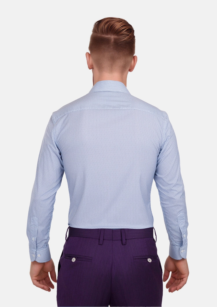 Cool Blue Geometric Shirt292