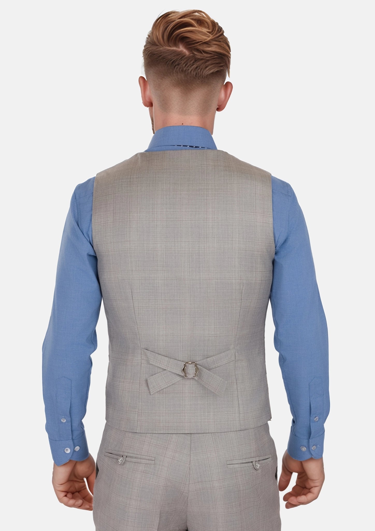Spanish Grey Checked Vest