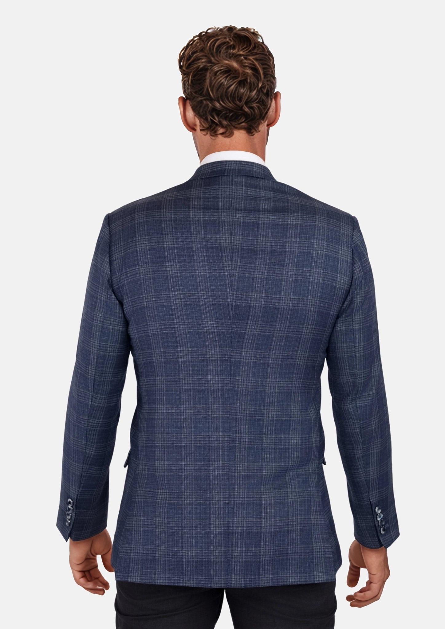 Admiral Navy Checked Waverly Jacket