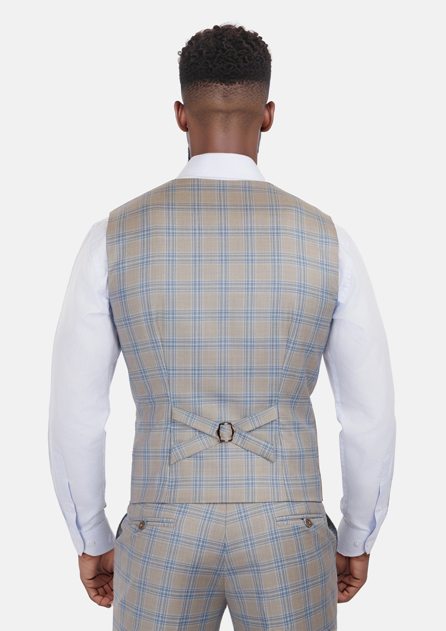 Milano Grey Checked Vest
