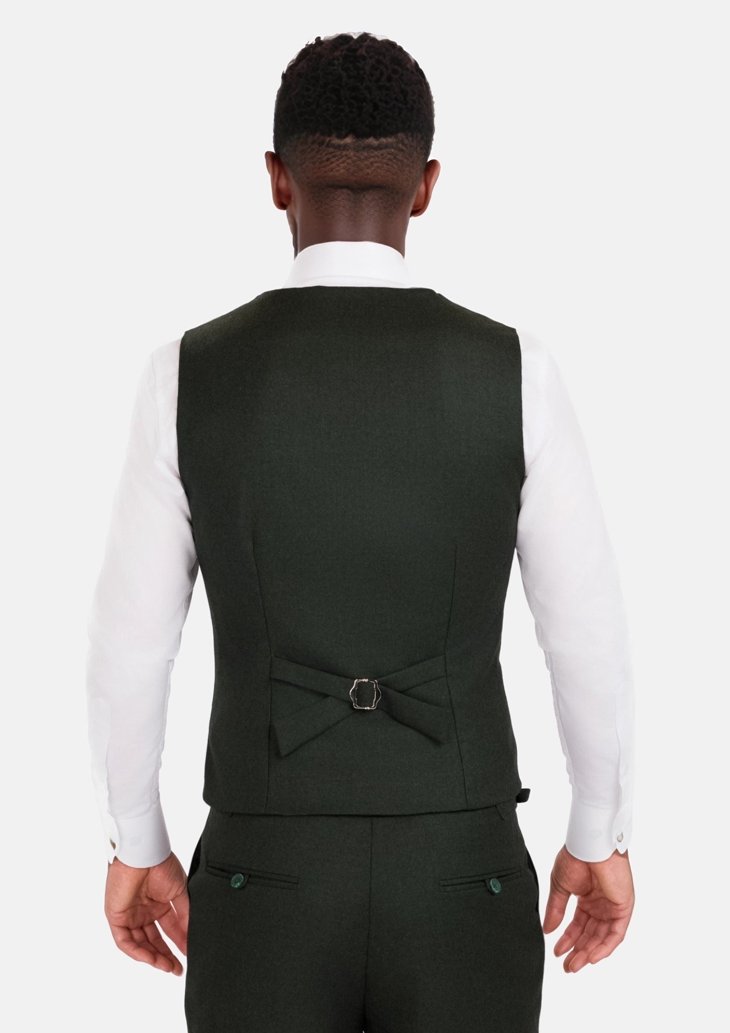 Forest Green Flannel Vest