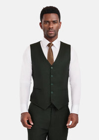 Forest Green Flannel Vest