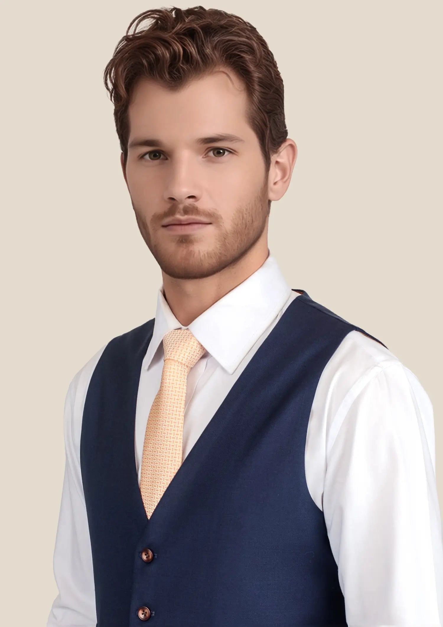 Midnight Blue Mohair Vest206