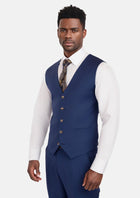 Admiral Blue Vest - SARTORO744
