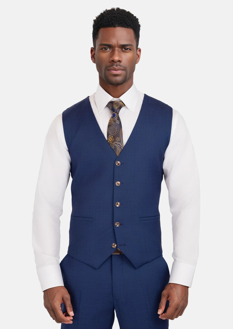 Admiral Blue Vest - SARTORO487