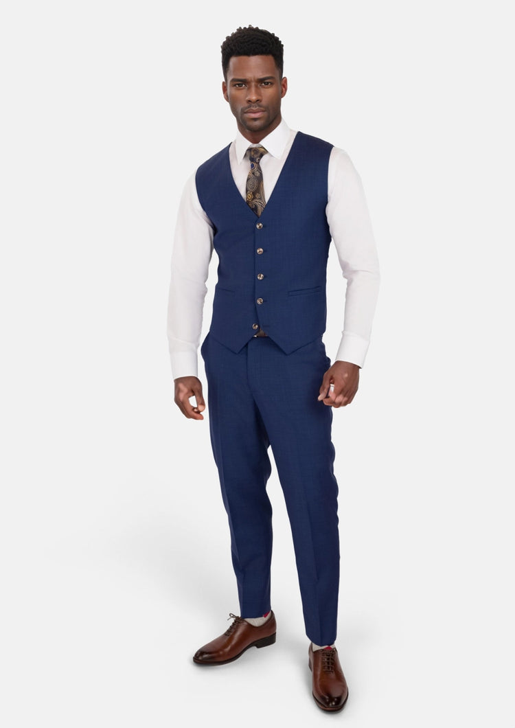Admiral Blue Vest - SARTORO269