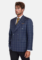 Admiral Navy Checked Waverly Jacket - SARTORO868