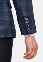 Admiral Navy Checked Waverly Jacket - SARTORO985