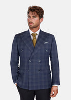 Admiral Navy Checked Waverly Jacket - SARTORO602