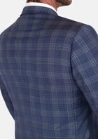 Admiral Navy Checked Waverly Suit - SARTORO990