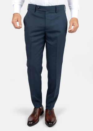 Aegean Blue Sharkskin Pants