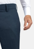Aegean Blue Sharkskin Pants - SARTORO488