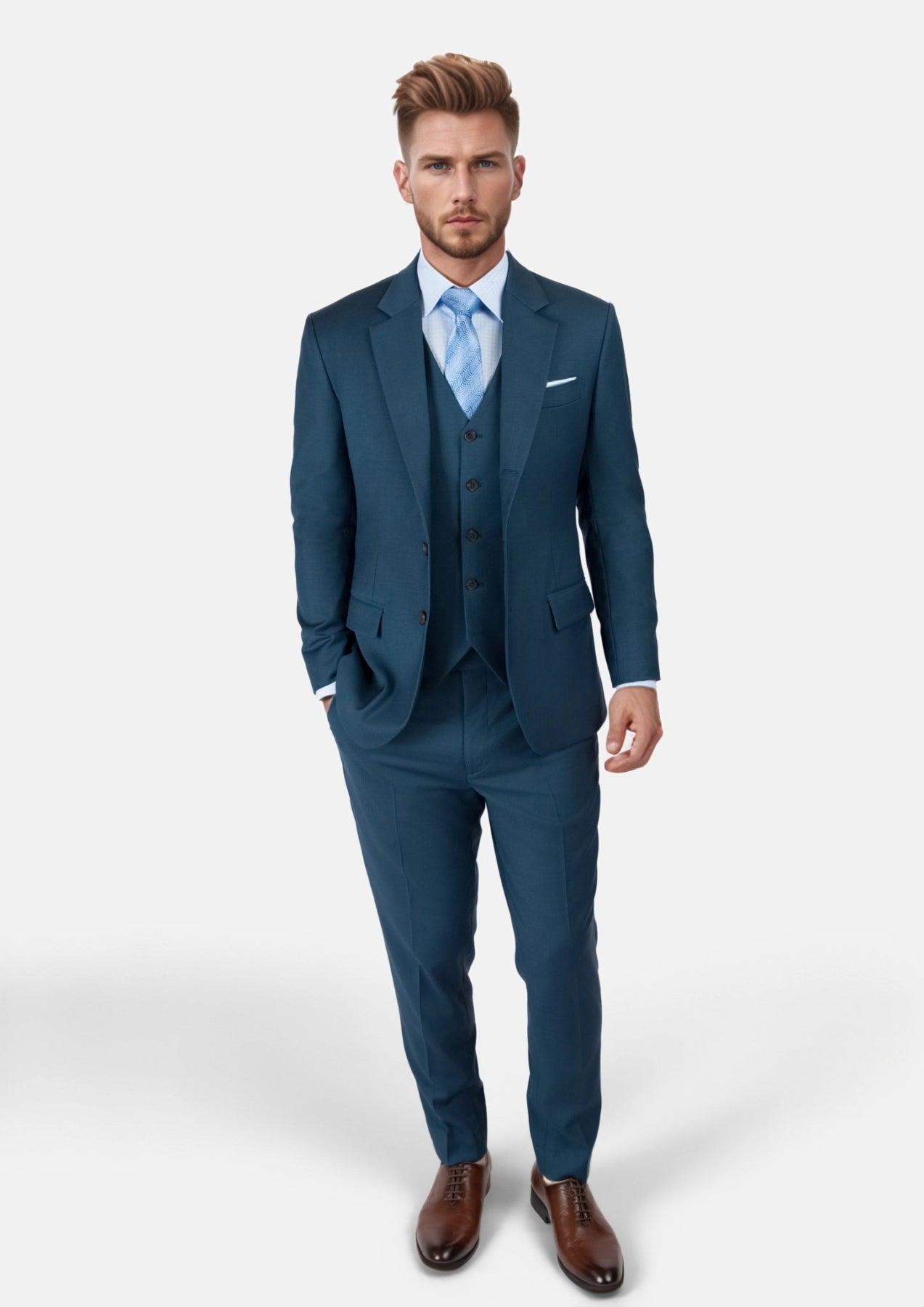 Aegean Blue Thompson Suit - SARTORO