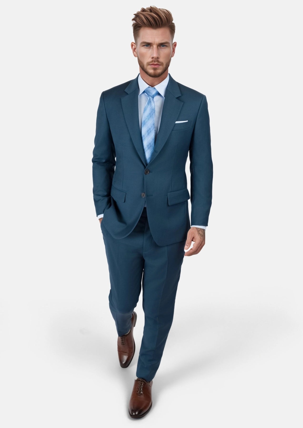 Aegean Blue Thompson Suit - SARTORO