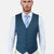 Aegean Blue Vest - SARTORO